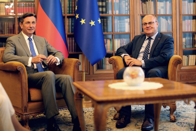 Predsednik Borut Pahor in Jožef Horvat (fotografija je arhivska). FOTO: Tomi Lombar/delo