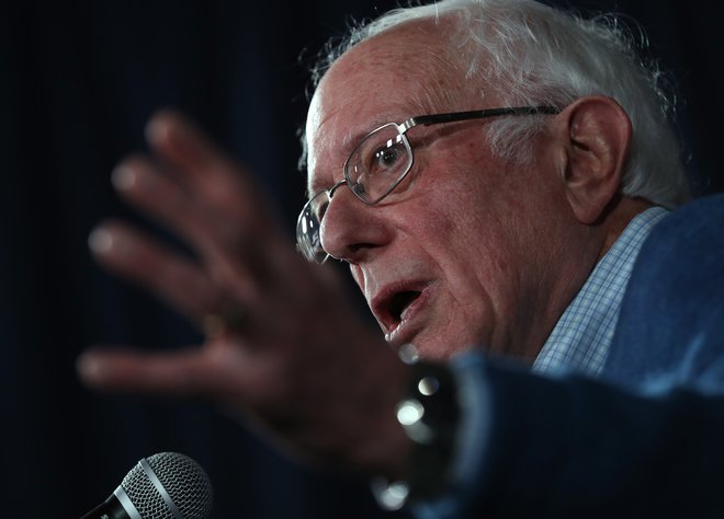 Bernie Sanders je prejel 26,1 odstotka glasov. FOTO: AFP