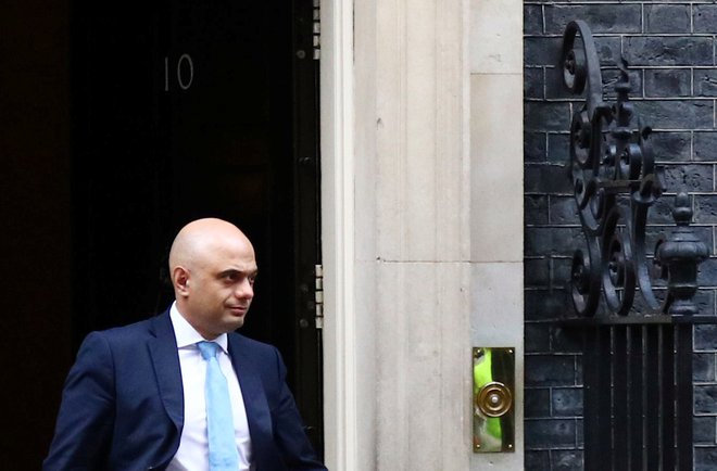 Sajid Javid ni več britanski finančni minister. FOTO: Hannah McKay/Reuters