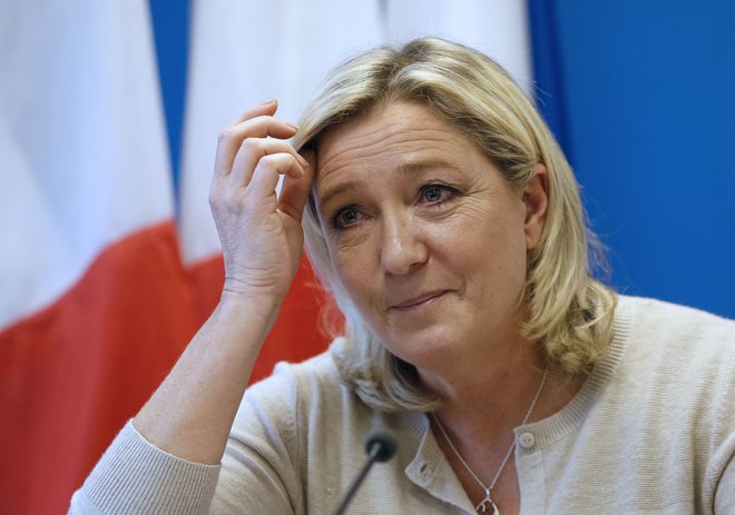 Marine le Pen je bila evropska poslanka do lani. FOTO: Patrick Kovarik/Afp
