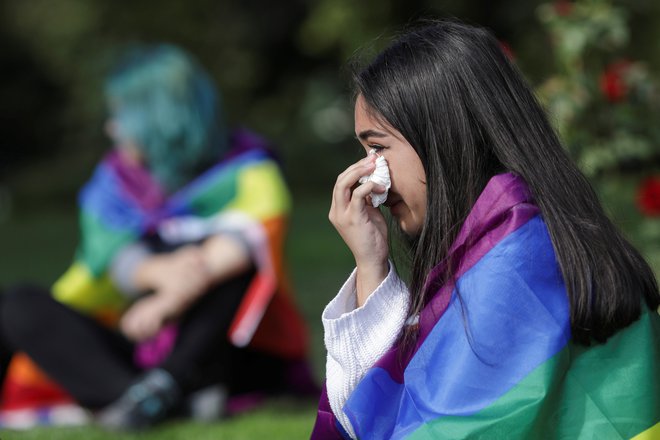 Nevladniki opozarjajo, da je namen referenduma simbolično marginalizirati lezbijke, geje, bisekuslace in transspolne osebe. Foto: Reuters