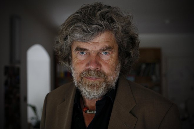 Reinhold Messner ima o slovenskih alpinistih dobro mnenje. FOTO: Uroš Hočevar/Delo