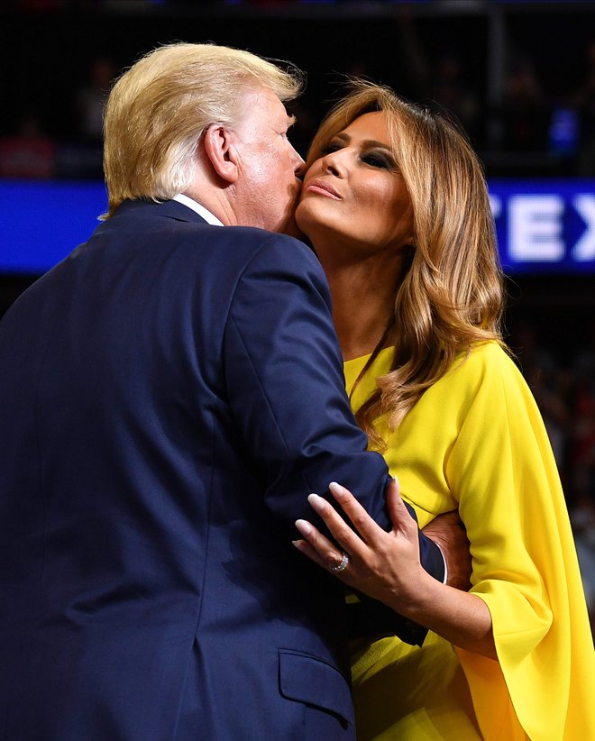 Predsednika je napovedala prva dama Melania Trump. FOTO:&nbsp;Mandel Ngan/AFP