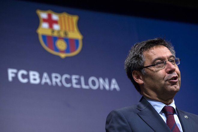 Josep Maria Bartomeu (Barcelona) je predsednik nogometnega kluba, ki ustvari največ prihodkov med vsemi v Evropi. FOTO: AFP