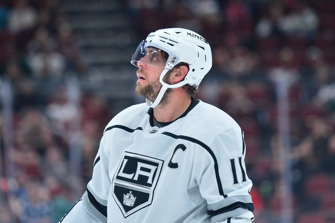 Anže Kopitar je izvajal prvi kazenski strel, a neuspešno. FOTO: Usa Today Sports