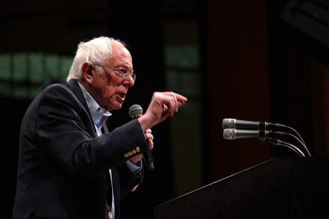 Predsedniški kandidat Bernie Sanders. Foto: Paul Ratje/Afp