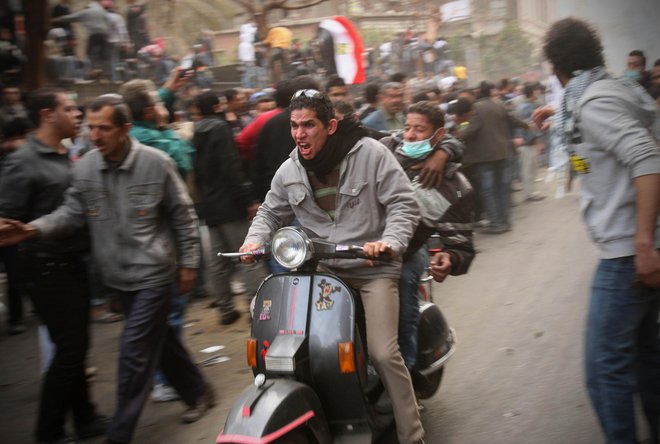 Trg Tahrir ob prvi obletnici revolucije. FOTO: Jure Eržen/Delo