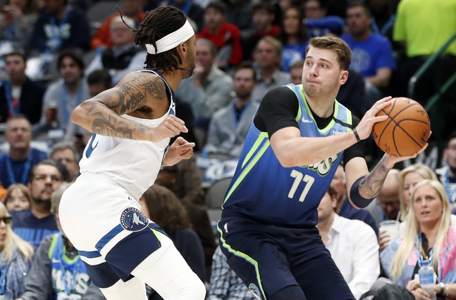 Luka Dončić je z Dallas Mavericks v severnoameriški ligi NBA doma gostil Minnesota Timberwolves in zmagal s 139:123. FOTO: USA Today Sports