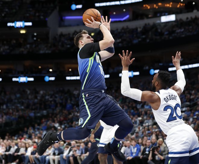 Luka Dončić je navduševal tudi v San Antoniu. FOTO: USA Today Sports