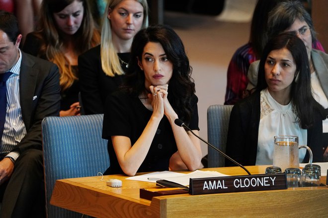 Odvetnica za človekove pravice Amal Clooney bo zastopala Rohingje. FOTO: Carlo Allegri/Reuters