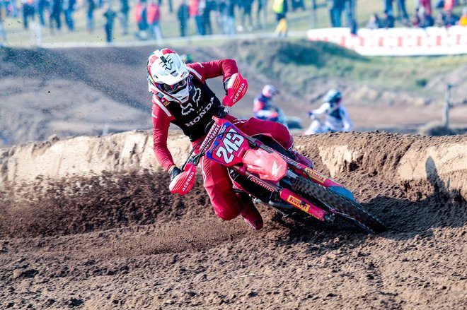 Tim Gajser je bil najboljši na drugi vožnji. FOTO:&nbsp;Honda Racing