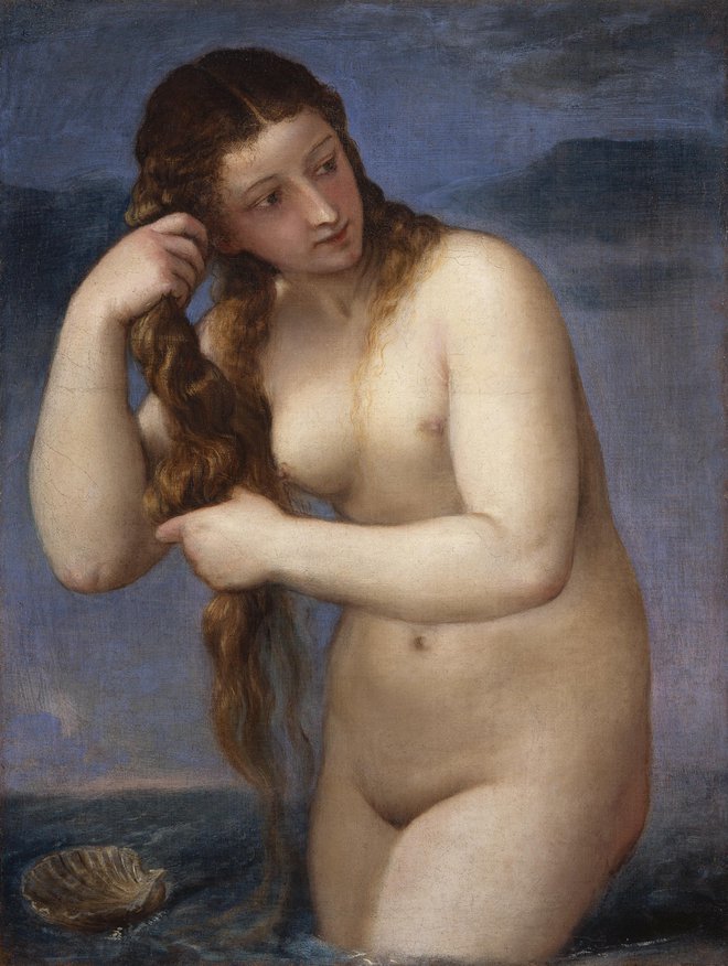 Titian: Venera, okoli 1520, iz zbirke Nacionalne galerije Škotske v Edinburghu. FOTO: Wikipedia