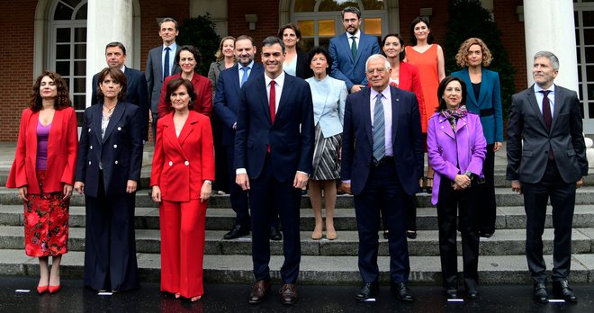 Nova španska vlada je zelo ženska in zelo evropska. FOTO: AFP