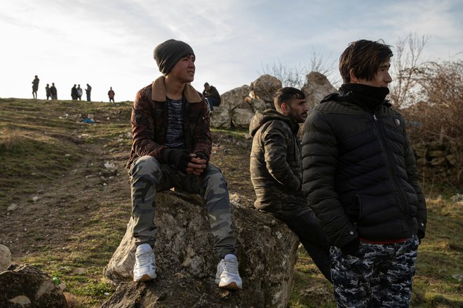 Migranti na turško-grški meji.&nbsp;&nbsp;Foto: Marko Djurica/Reuters