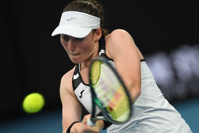 Tamara Zidanšek je turnir serije WTA v Monterreyju začela z odmevno zmago. FOTO: AFP