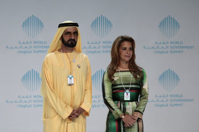 Šejk Mohamed Bin Rašid Al Maktum in princesa Haja.<br />
FOTO: Christopher Pike/Reuters