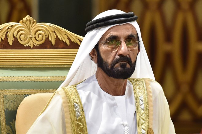 Dubajski šejk Mohamed Bin Rašid Al Maktum je, po mnenju Londonskega sodišča, organiziral ugrabitev svojih hčera in grozil svoji pobegli ženi.&nbsp; FOTO: Fayez Nureldine/Afp