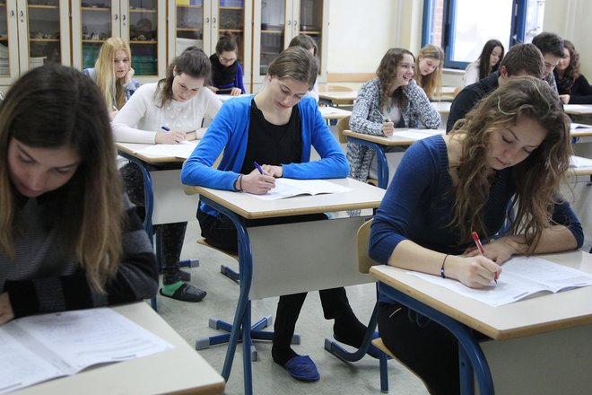 Priprave na letošnjo maturo za zdaj potekajo kot ponavadi, poudarjajo na ministrstvu za izobraževanje, znanost in šport. Foto Leon Vidic