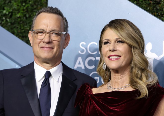 Tom Hanks in Rita Wilson. FOTO: Monica Almeida/Reuters