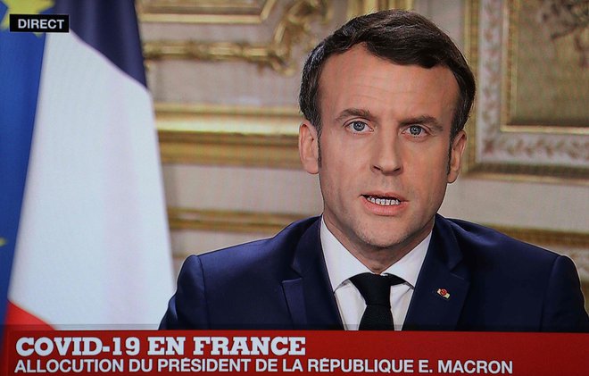 Emmanuel Macron je končno nagovoril Francoze. Foto: AFP
