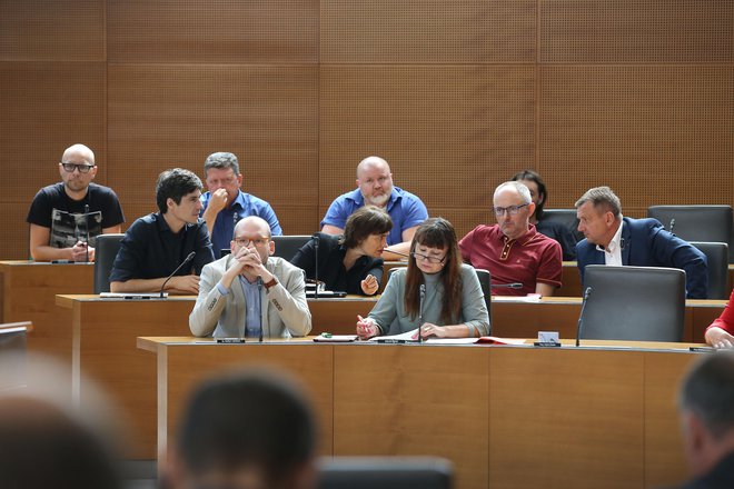 Poslanska skupina Levice bo po formalnem izstopu Franca Trčka imela le še osem poslancev. FOTO: Leon Vidic/Delo