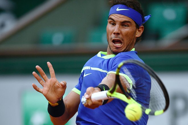 Rafael Nadal je že 12-krat zmagal na turnirju v Parizu, na naskok na 13. lovoriko bo moral počakati. FOTO: AFP