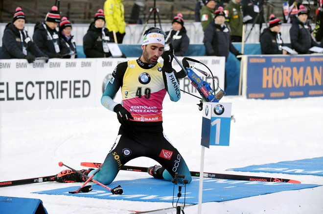 Francoski as je bil v karieri le malokrat na kolenih. FOTO: Reuters