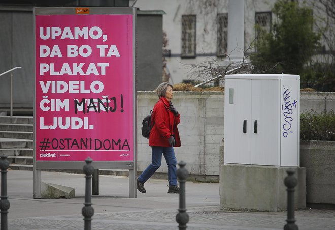 Ljubljana v času samoizolacije. FOTO: Jože Suhadolnik/Delo