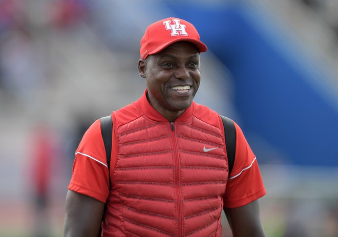 Carl Lewis je trener univerzitetne ekipe v ameriškem nogometu Houston Cougars. FOTO: USA Today Sports