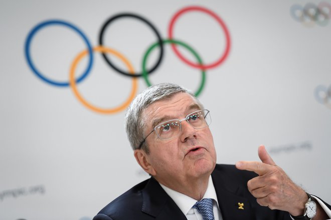 Predsednik Mednarodnega olimpijskega komiteja Thomas Bach vztraja pri svojem. FOTO: AFP