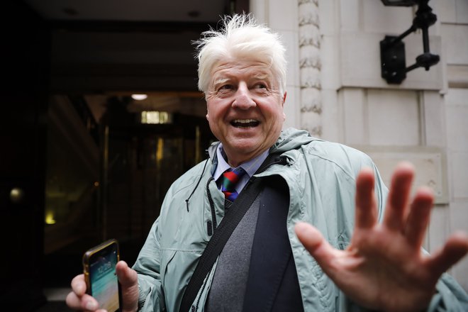 Stanley Johnson je na referendumu leta 2016 glasoval za obstanek Velike Britanije v EU. FOTO: Tolga Akmen/AFP