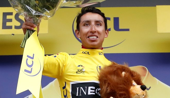 Zmagovalec lanskega Toura je bil kolumbijski kolesar Egan Bernal. FOTO: Reuters