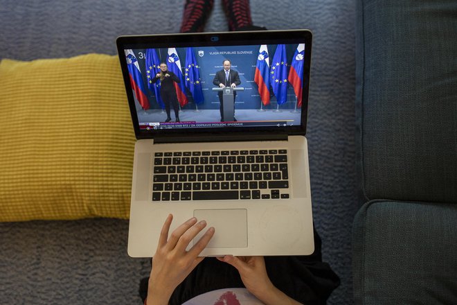 Naslednja današnja novinarska konferenca bo ob 17. uri. FOTO: Voranc Vogel/Delo