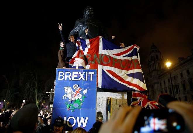 Združeno kraljestvo bo imelo v odnosih z Evropsko unijo kmalu enak status, kakor da nikoli ne bi bilo del nje. FOTO: Henry Nicholls/Reuters