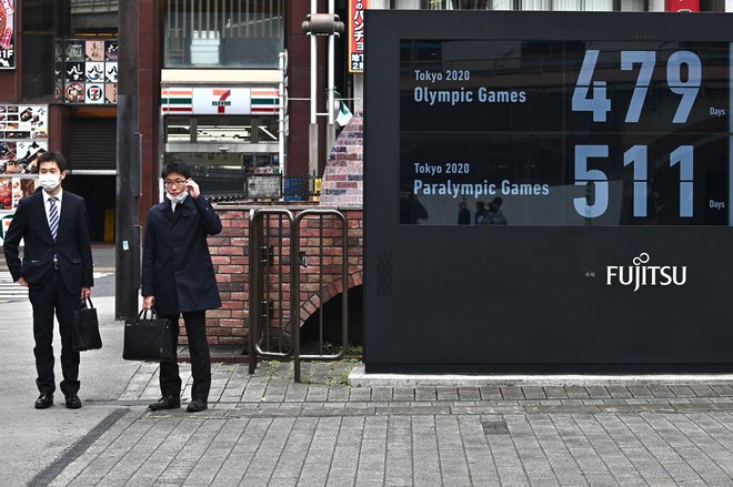 V Tokiu so na novo nastavili odštevanje do začetka olimpijskih iger. FOTO: AFP