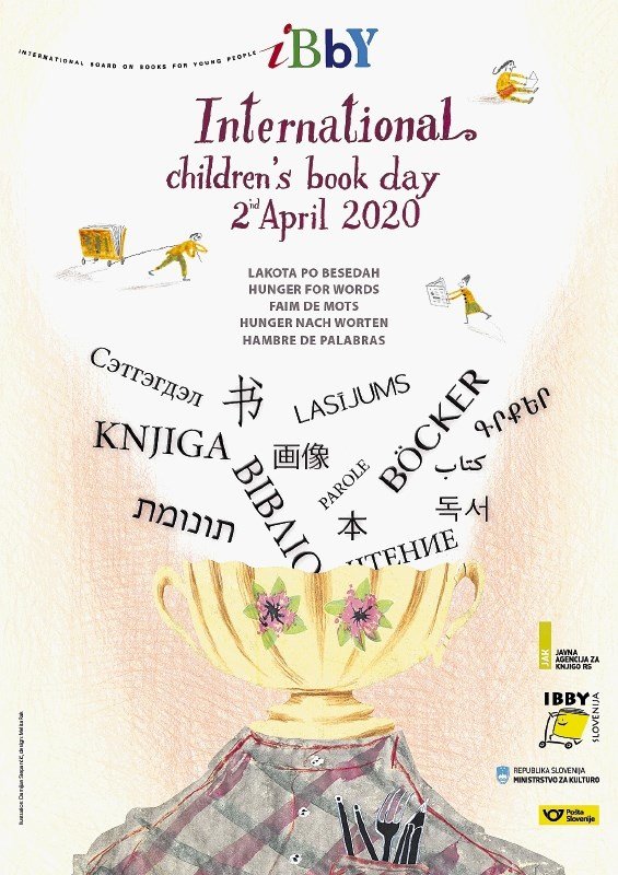 Plakat Damijana Stepančiča za mednarodni dan knjig za otroke.