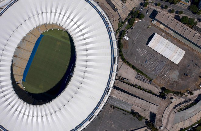 Stadion, ki je ime dobil po reki v Riu de Janeiru, uradno ime pa se glasi stadion novinarja Maria Filha, so zgradili za svetovno prvenstvo leta 1950. Foto Mauro Pimentel/ AFP