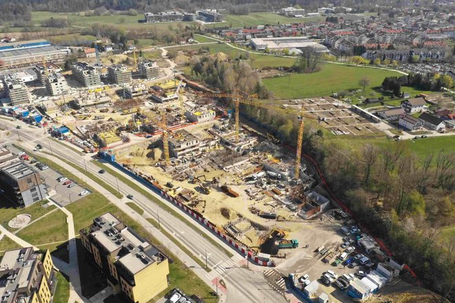 Ljubljanska soseska Novo Brdo je eden izmed največjih stanovanjskih projektov državnega in mestnega sklada, saj bo skupaj na voljo kar 672&nbsp;stanovanj. FOTO: Republiški stanovanjski sklad