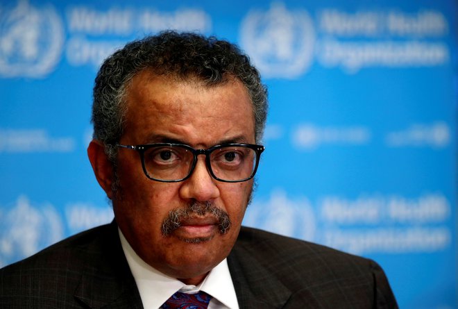 Generalni direktor Svetovne zdravstvene organizacije Tedros Adhanom Ghebreyesus. Foto Denis Balibouse Reuters