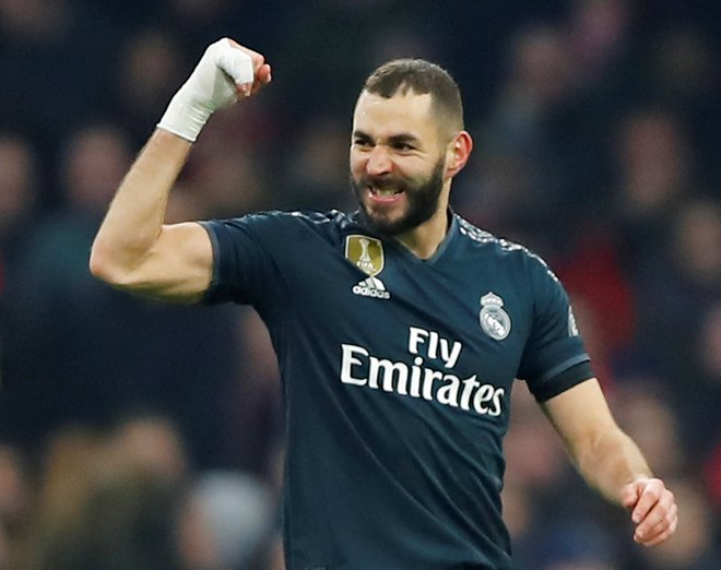 Karim Benzema kotira na visokem četrtem mestu strelcev v ligi prvakov. FOTO: Reuters