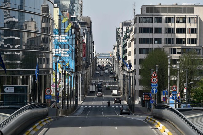 V Belgiji že mesec dni veljajo strogi ukrepi, podaljšani so bili do 3. maja.FOTO: AFP