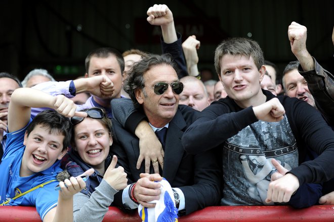 Massimo Cellino (v sredini) je vselej bridek in je tudi kolegom v Italiji nalil čistega vina. FOTO: Reuters