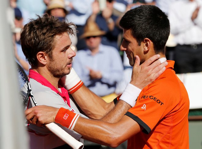 Stan Wawrinka in predsednik sveta igralcev pri Združenja profesionalnih igralcev tenisa ATP Novak Đoković (desno) sta razkrila, da tudi v bogatem teniškem svetu vsem ne cvetijo rožice. FOTO: Reuters
