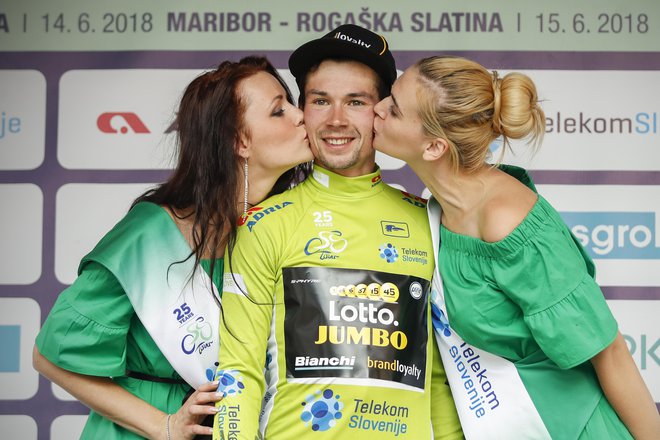 Primož Roglič je predlani slavil zmago na dirki po Sloveniji, ki je letos ne bo. FOTO: Uroš Hočevar/Delo