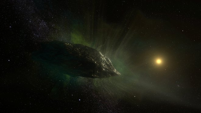 Ilustracija kometa 2I/Borisov. VIR: NRAO/AUI/NSF, S. Dagnello/Reuters