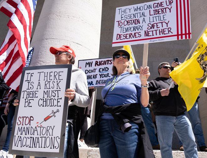 Protestniki v Columbusu, Ohio. Foto Seth Herald Reuters
