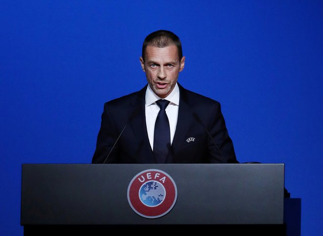 Uefa, ki jo vodi Aleksander Čeferin, je zanikala navedbe enega od južnoameriških časopisov. FOTO: Reuters