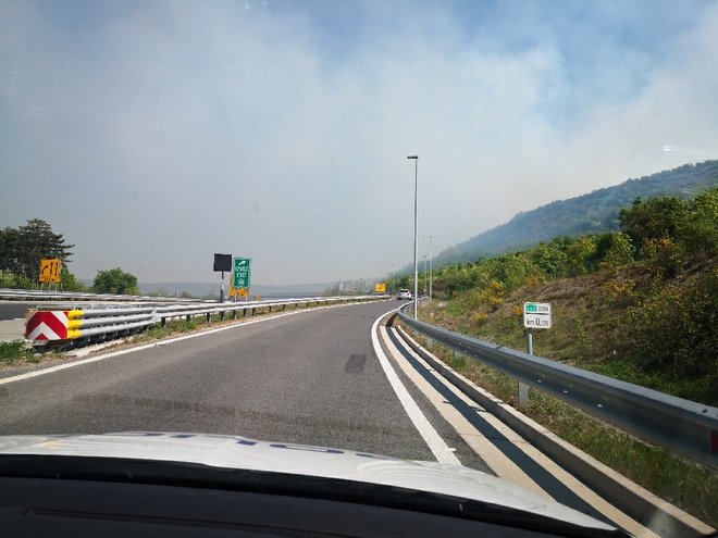 Požar na Primorskem. FOTO: PU Koper