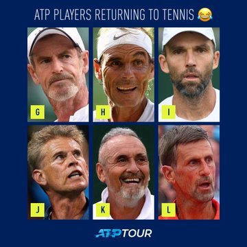 Zrduženje profesionalnih igralcev tenisa se je simpatično poigralo s svojimi največjimi zvezdniki, ki so tako kot navijači z navdušenjem sprejeli domislico. FOTO: AFP