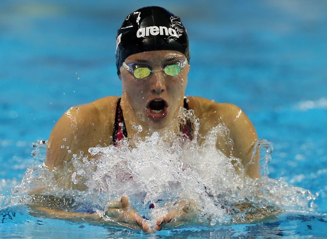 Katinka Hosszu, najboljša plavalka na svetu zadnjih let, bo pred OI vendarle nastopila na prvenstvu stare celine v domovini. FOTO: AFP